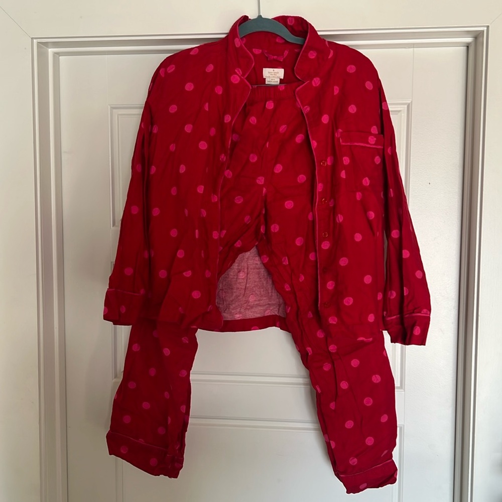 Kate spade flannel pajama set